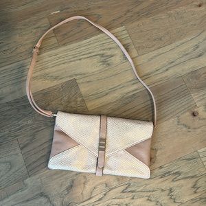 Tan/Animal Print Shoulder Bag